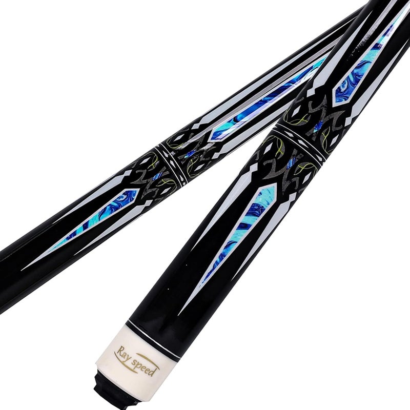 Ray speed Pool Cue Stick with Hard Case Hardwood Canadian Maple Professional Billiard Pool Stick 58" 2-Pieces 19/20oz Pool Stick Set - Image 2